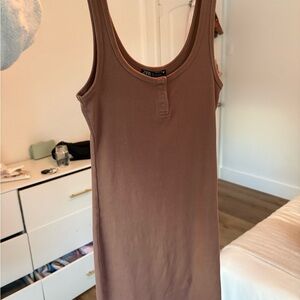 Zara Brown Mini Dress
